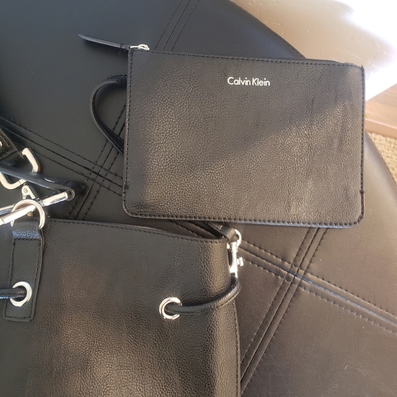 Calvin Klein Handbags - Calvin Klein CK Black Vegan Leather Handbag Purse